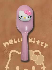 女孩顺发梳、可爱粉色和黑色便携式个人护理气囊梳、卡通按摩头皮梳、干湿两用、婚礼新娘礼物、造型沙龙梳、母亲节礼物 - 彩色 - 查看 4