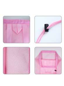 网状背包、沙滩包、盥洗包、束口袋、旅行盥洗包、儿童玩具收纳袋、游泳包 - 彩色 - 查看 4