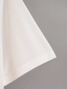 女士经典梵高鸢尾花花卉艺术印花 T 恤，夏季 - 白色 - 查看 3