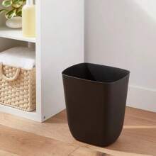 Papelera de tocador abierta T3gal negra - Brightroom ™: Papelera de plástico mate compacta para interiores, tamaño pequeño, para uso en el baño - 1 - Ver 2