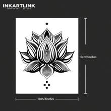 Hình xăm INKARTLINK: Công nghệ trang điểm vĩnh viễn mang tính cách mạng; Thiết kế hoa Mandala vẽ tay đối xứng bằng Henna; Hình xăm tạm thời không thấm nước với vẻ ngoài giống hình xăm thật; Hình xăm thiết kế theo sở thích, Hình xăm nước ép, Hình xăm từ thực vật - màu đen - Xem 5