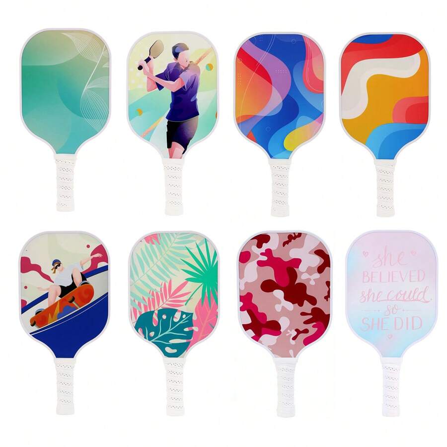 1pc USAPA Approved Glass Fiber Pickleball Paddle, 14mm Thickness UV Printing, Adult Competition Pickleball Racket, Sports