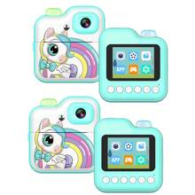 Instant Print Camera For Kids, Christmas Birthday Gift For 6 7 8 9 10 Years Old Girls, Kids Camera Instant Print, Portable Travel Camera Toy For 3-12 Years Old Girls, Fun & Educational Toy For Boys & Girls