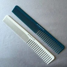 Peine para corte de pelo plano antiestatico profesional, cepillo de barbero de dientes finos, accesorio para el cabello de peluquero - Multicolor - Ver 8
