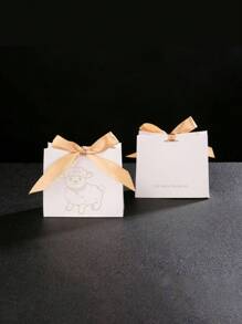 5/10 件优雅绵羊主题开斋节糖果盒，带丝带纸质礼品容器，适合斋月期间的 Kareem，非常适合穆斯林伊斯兰节日宰牲节、派对礼物和家居装饰