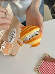 搞笑手机壳，丑陋手机壳，羊角面包耳机壳，兼容 Air Pods1/2、Air Pods Pro、Air Pods 3、Air Pods Pro（第二代）、Air Pods 4 - 牛角麵包耳機殼 - 查看 6