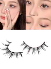 7 Pairs Anime Manga Lashes For Japanese Cosplay | Little Devil Style Asian False Eyelashes | Natural-Looking 8-13mm Length | Featherlight & Reusable (Daily Wear/Costume)