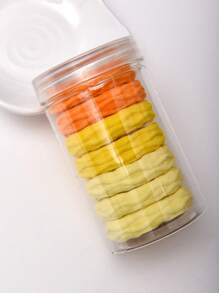 7 peças/Conjunto de Elásticos para Cabelo, Elásticos para Cabelo de Criança Elásticos, Pequenas Minibandas para Cabelo Suaves Porta-Rabos de Cabelo Acessórios para Cabelo, Multicoloridas