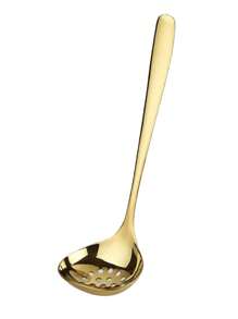 1pc 304 Stainless Steel Extra Large Soup Ladle, Thickened & Polished, Mirror Polished Tableware, Suitable For Home, Kitchen, Restaurant - Multicolor - View 16
