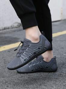 Unisex Five-Finger Water Shoes, Breathable Quick-Drying Adjustable Elastic Band, Suitable For Hiking, Swimming, Yoga, Fitness - Dark Grey - View 4