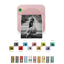 Mini Sticker Printer, Sticker Maker Machine Printer With Color Sticker Paper Rolls, Mini Printer Sticker Maker For Labels/Notes, Inkless Thermal Portable Printer For Phone/Tablet - Multicolor - View 10