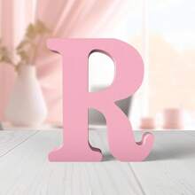 1pc Wooden Decorative Item, Letter Design Home Decor Craft Gifts Birthday Graduation