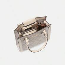 Kate Spade 女士迷你托特包 黑桃花风琴包 小号托特包 - 女士别致斜挎包，米色 KJ694250