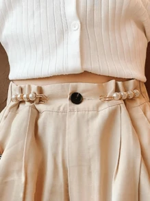 2pcs/4pcs Pearl Waist Snatchers, Pants Waist Shrinker, Skirt Waist Hooks, Waist Clips, Clothes Chest Pins - Multicolor - View 2