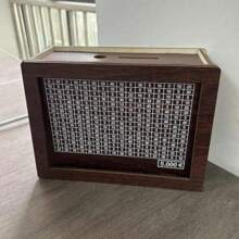 1pc Wooden Money Saving Box, Creative Craft Gift (Money Box Comes With 1 Erasable Pen)