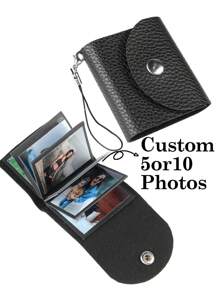 1 móc khóa cá nhân hóa cho nam có ảnh, móc khóa da, móc khóa hình ảnh tùy chỉnh làm quà tặng cho bạn trai, cha, cặp đôi, móc khóa tùy chỉnh có ảnh móc khóa ảnh cá nhân tùy chỉnh, tùy chỉnh móc khóa, chọn 5 hoặc 10 ảnh, quà tặng ngày kỷ niệm/sinh nhật/ngày của mẹ, lưu trữ quà tặng đặc biệt để lưu giữ kỷ niệm - màu đen - Xem 1