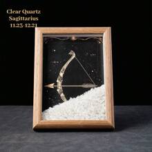 1颗天然能量宝石，十二星座七脉轮相框家居装饰桌面摆件礼品 - 十二星座碎石相框 - 查看 22