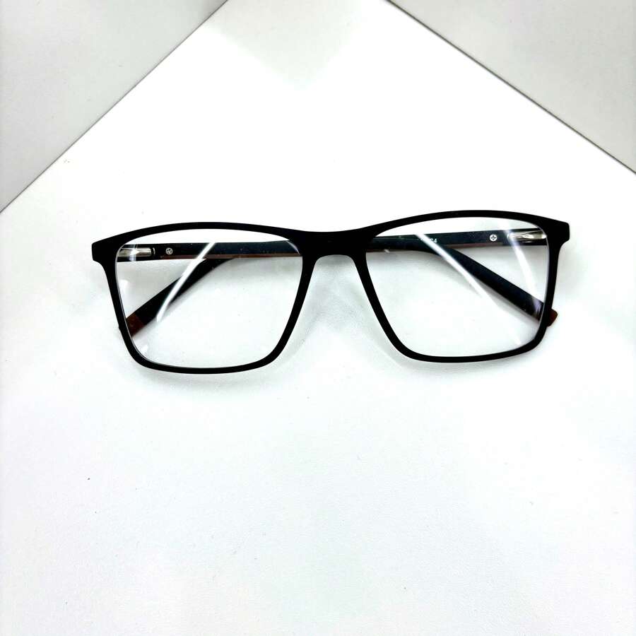 Men's Prescription Eyeglass Frames Adult Square Large Shape Elegant Social Fashion 3301 - marrom - 查看 1