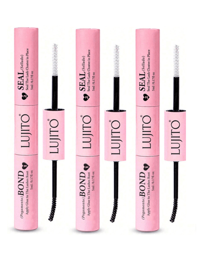 3Pcs/2Pcs, 10ML Bond & Seal, 4.5ML Remover, Glue For Eyelash Extension, Lash Bond And Seal, Individual Lashes Glue And Seal, Super Strong Hold DIY Lash Extension, Glue For Cluster Lashes, 2 In 1 Bond And Seal, Bond For Clusters, Lashes Clusters Tools, Eyelash Extension Tool, Lashes Tool Set, Strong Hold DIY Lash Extension, Waterproof Cluster Lash Glue Eyelash Extension Kit Makeup Tool, For Christmas, For Holiday Gifts Lash Glue, Eyelash Glue