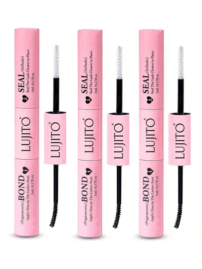 3pcs/2pcs Set, 10ml Adhesive & Sealing Liquid, 4.5ml Remover, Eyelash Extension Glue, Eyelash Adhesive & Sealing Liquid, Individual Eyelash Adhesive & Sealing Liquid, Super Strong DIY Eyelash Extension Glue, Cluster Eyelash Glue, 2-In-1 Adhesive & Sealing Liquid, Cluster Eyelash Adhesive