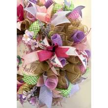 Hummingbird Wreath, Hummingbird Welcome Wreath, Welcome Wreath, Spring Wreath, Summer Wreath, Mother's Day Gift, Spring/Summer Door Wreath