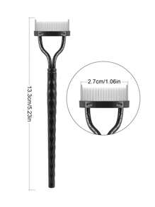 1 pieza Separador de pestañas con patrón de diamante, herramienta profesional de maquillaje de ojos para maquillaje diario, ayuda a separar las pestañas