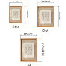 3 件装亚克力双面透明相框，休闲矩形单框，垂直设计，重量轻。适用于墙面艺术、双面透明海报、8 英寸、10 英寸、A4 照片或复活节、圣诞节等节日庆祝照片 - 彩色 - 查看 2