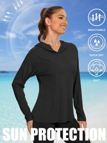 TELALEO 女士运动连帽衫 长袖钓鱼衬衫 男士 UPF SPF UV 防晒衬衫 轻质防晒衣