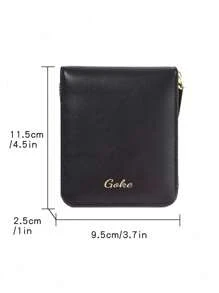 Women's Zipper Wallet New Fashion Multi-Slot Wallet Large Capacity Short Purse Student Leather Wallet For Women Wallet Mini Wallet Purse Wallet Small Wallet Wallet - Black and White - View 5