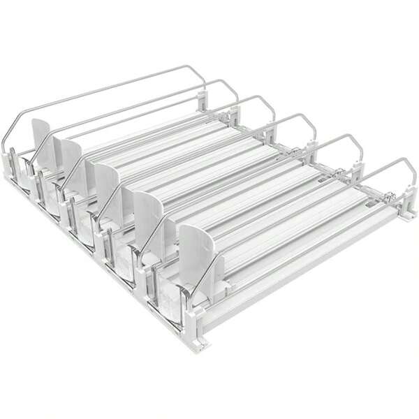 Startseite Supermarkt Regal Thruster,Kühlschrank Automatische Getränke Thruster Booster,Soda Can Organizer,Breite Einstellbar, 5 Reihen
