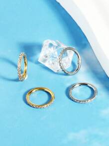 G23 Titanium Nose Rings Hoops16G Seamless Nose Hoop 8mm Septum Rings Hypoallergenic Lip Rings Cartilage Helix Daith Conch Tragus Rook Belly Button Piercing Jewelry - Nose Ring - View 6