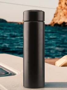 1pc Simple Stainless Steel Vacuum Insulated Water Bottle, Double Wall Business  Cup, Personalized Gift