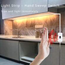 LED燈帶，1米/2米/3米/5米/10米/15米/20米，適用於電視背景裝飾燈，室內照明，桌上燈，鏡子燈，櫥櫃燈 - 黃色 - 查看 18