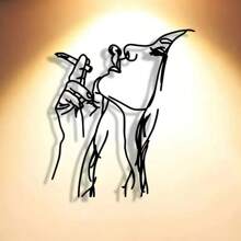 1PC Elegant Abstract Art Metal Wall Sign - Perfect For Home, Office, Cafes & More | Ideal Housewarming Gift & Antique Collector's Item, Perfect For Room Decor