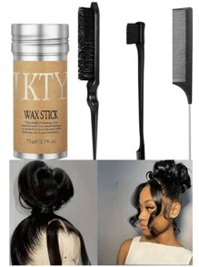 IKTY IKTY Hair Wax Stick - Cocok untuk Wig dan Rambut Alami, Menciptakan Gaya Rambut Rapi dan Tersisir Halus, Mengatasi Rambut Kusut, Mengontrol Garis Rambut, Menghaluskan Rambut Kusut, Tahan Lama, Mudah Digunakan, Tidak Berminyak - Berbagai spesifikasi - View 6