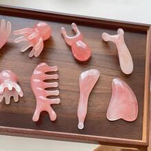 8 件/套全套健康工具！卦面部工具、卦按摩工具、手动按摩棒，用于下颌轮廓、提升、紧致和减少浮肿 - 彩色 - 查看 4