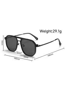Polarized Magnetic Clip-On Glasses Frame, 2-In-1 Double-Bridge Large Frame Myopia Glasses, Flattering And Slimming