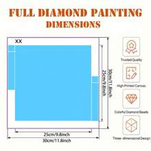 1pc Large Size 40x40cm/15.7x15.7in Without Frame DIY 5D Artificial Diamond Art Painting Bunny In The Radish House, Full Rhinestone Painting, Diamond Art Embroidery Kits, Handmade Home Room Office Wall Decor