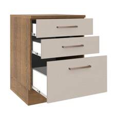 MADESA Baker's Racks - Brown and Cream - View 3