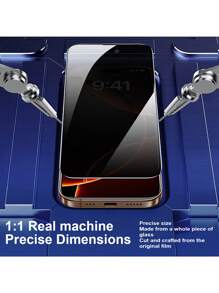 Yezodawee 2片装360°全覆盖防窥屏保护膜 - 四重隐私保护，超强钢化玻璃，强度提升5倍，隐形保护，防指纹，易于安装，防刮花，无气泡，兼容手机壳，防窥视，防指纹，防摔，适用于 17 Pro Max/17 Pro/17 Air/17/16E/16 Pro Max/16 Pro/16 Plus/16/15 Pro Max/14 Pro Max/13/12/11/XS Max/XR Plus系列