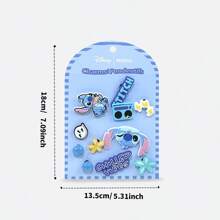 Miniso 迪士尼史迪奇系列美食洞穴配件，可爱又有创意（1件） - 藍色 - 查看 10