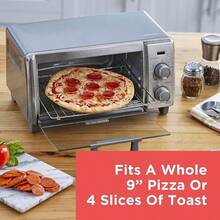 BLACK+DECKER Crisp 'N Bake Air Fry Countertop Convection Toaster Oven, XL Capacity, 8-Slice, 5-In-1, Fits 9" X 13" Pan,12" Pizza, 60-Min Timer, Bake, Broil, Air Fry, Toast, Keep Warm, Stainless Steel - Medium Capacity - View 5