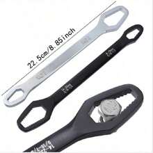 Universal Multifunctional Wrench, Adjustable Jaw Size (14-22Mm), Portable Manual Tool - Suitable For Automobiles And Household Use, Double Headed Hexagonal Wrench Set, Universal Size, Mechanical Manual Tool, Metal, Manual, Non Electric - Essential For Toolboxes