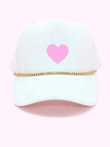 Tucker Hat Chain Baseball Hat Lant Decor Lant Stone Beads Acrilic Linked Hat Chain