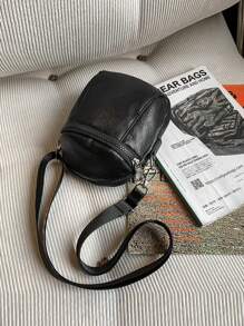 Retro Water-Resistant Vertical Mini Phone Bag, Portable Seashell Shoulder Bag, Versatile Casual Crossbody Bag For Travel Purse Vintage Side Bags For Men - Multicolor - View 12