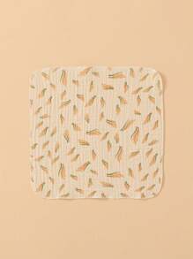 Set de 5 baberos y paños de eructo para bebé, paños multiusos para alimentación, de colores aleatorios