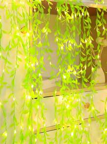 1 颗树形 LED 氛围灯非常适合圣诞节、庭院、婚礼、卧室和门廊装饰（不含电池）、圣诞礼物、假日办公室、卧室、酒店、派对、餐厅装饰、假植物 - 綠色 - 查看 3