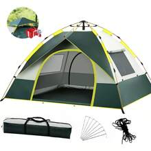 Tienda Casa De Campaña 4 Personas Grande Camping 2,1x2x1,35 - Combinación de colores - Ver 1
