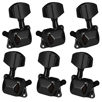 ANTSAY Clavijas de Afinación de Guitarra, 3+3 en Línea Estilo Semicerrado Clavijas de Afinación, Clavijas de afinación para guitarra, Accesorios de Guitarra Eléctrica Acústica