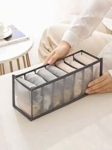 1/3 Pcs Underwear Storage Box With Drawers And Compartments, Household Wardrobe Storage Bag For Clothes And Socks, Mesh Fabric Decor For Festival, Room, Bedroom, Dresses, Pants, Shoes, Jeans, Skirts, Storage Bag, Home Storage - Multicolor - View 19